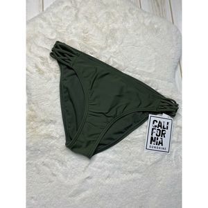 CALIFORNIA SUNSHINE Green Bikini Bottom Size L NWT